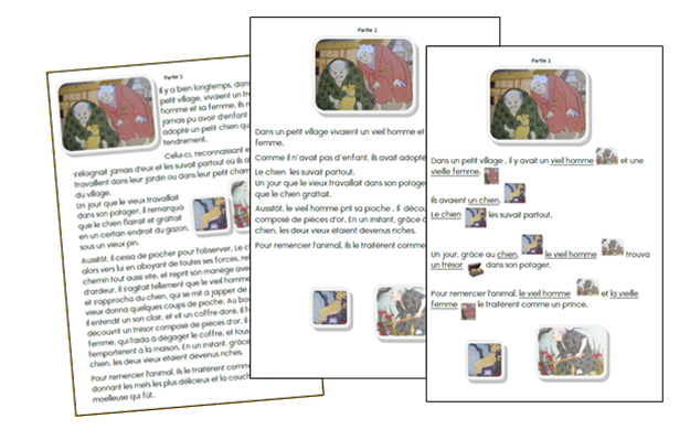 * Lecture: Le grand père qui faisait fleurir les arbres (conte japonais)