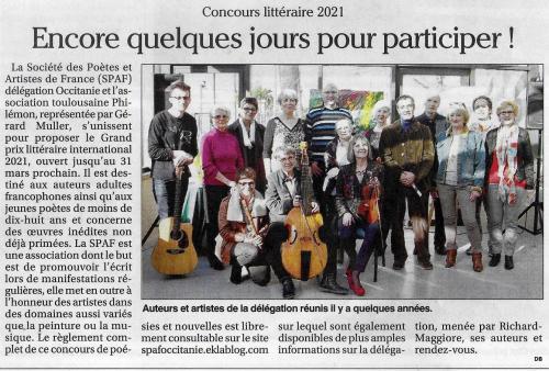 ANNONCES DU CONCOURS