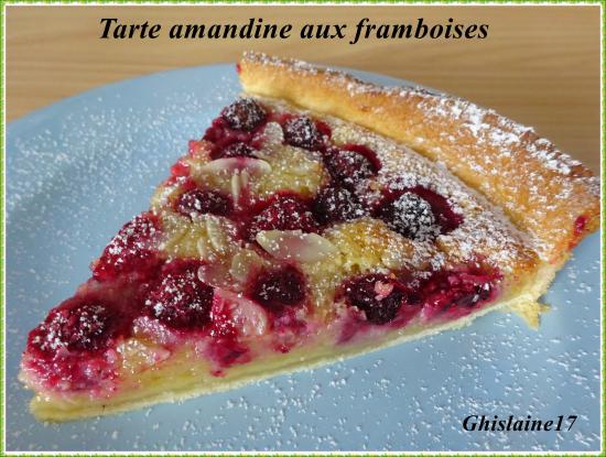 Tarte amandine framboises