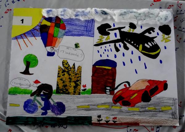 Le Lion's Club Châtillonnais a offert des baptêmes de l'air aux participants d'un concours de dessin