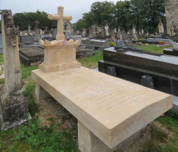 La tombe de Claude Testot-Ferry, aide de camp du Maréchal Marmont a été restaurée...
