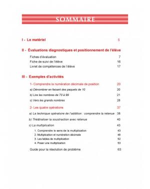 Livrets de mathématiques