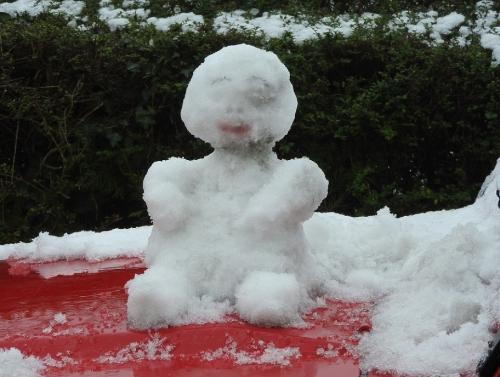 ... on a eu de la neige, une tite sculpture comme preuve...
