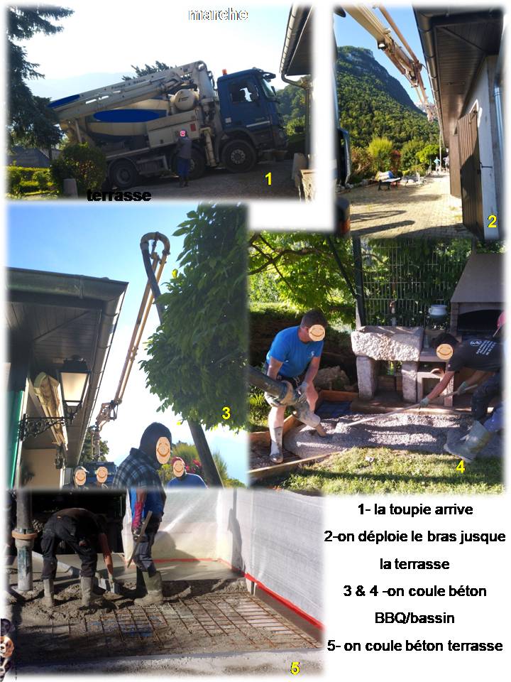 Travaux de notre terrasse