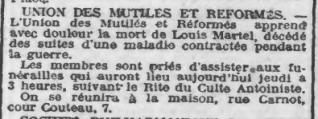Décès antoiniste à Wattrelos (Roubaix-Tourcoing 13-01-1927 roubaix-bnr.cd-script.fr)