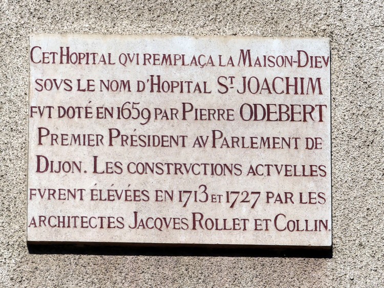Plaque de l'hôpital