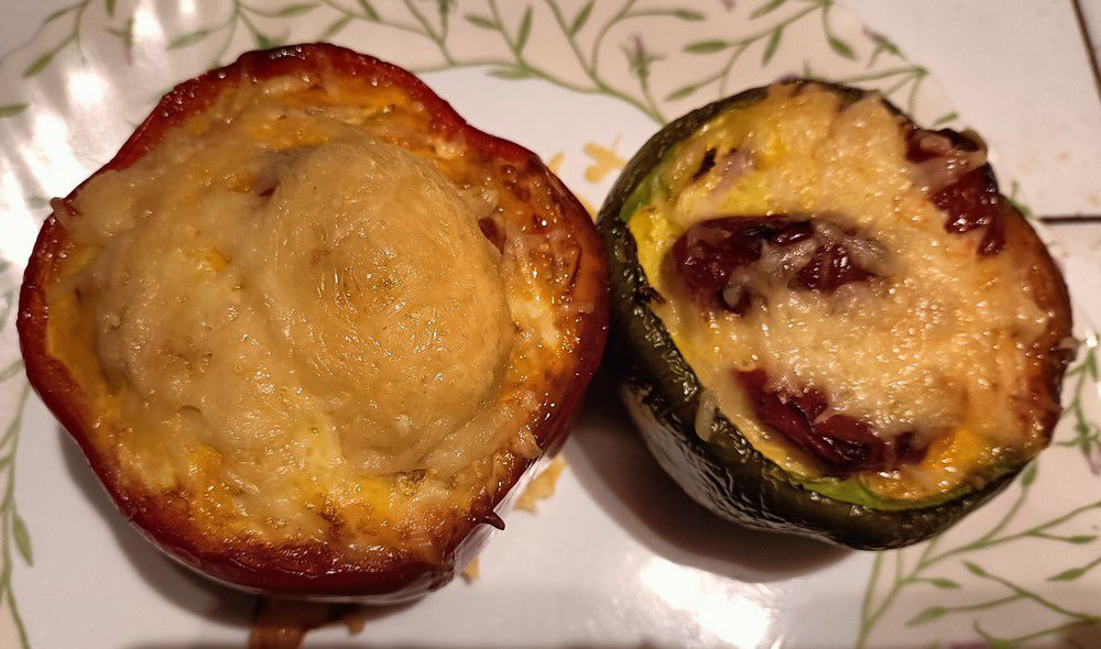 Poivrons farcis au four...