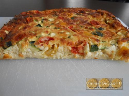 Clafoutis aux courgettes & tomates cerises