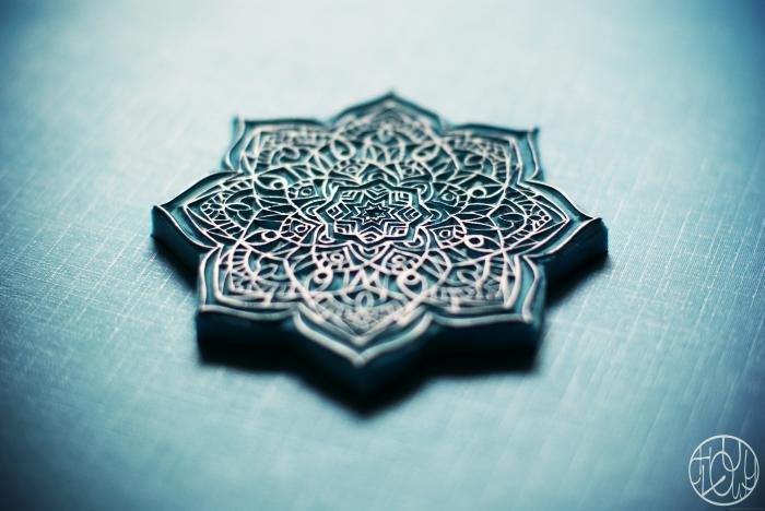 Défi gravure 6/12 : un tampon mandala