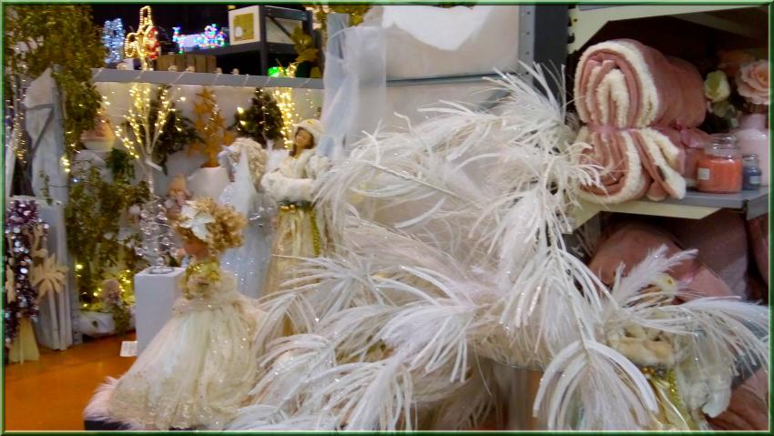 Décorations dans les jardineries pour Noël