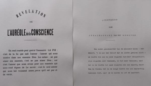 La Révélation - traduction en flamand - Auréole (Archives du Temple de Retinne)