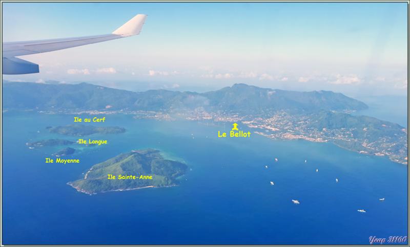 Reprise des voyages après 2 ans d'arrêt "COVID" - 26/11/2021, à 07 h 15 mn : Atterrissage à Mahé - Seychelles