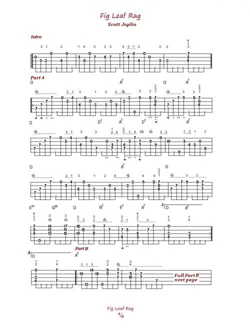 Joplin Tablatures Sample