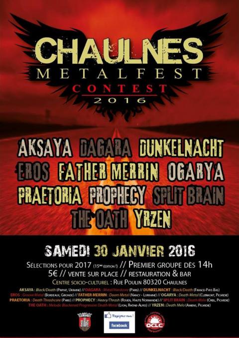 CHAULNES METAL FEST CONTEST - 30/01/2016
