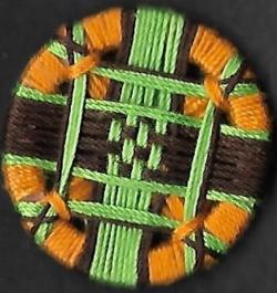Bouton Dorset : Octobre en orange