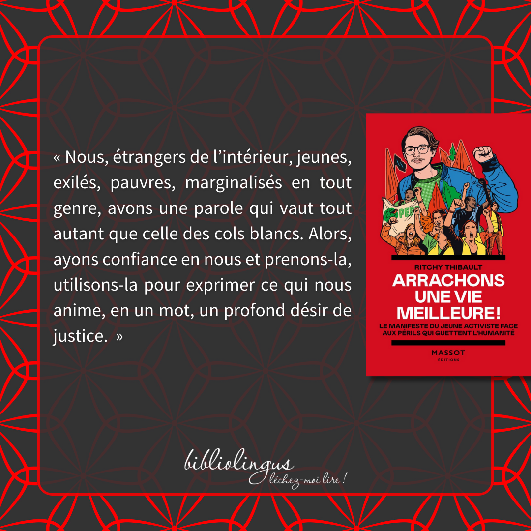 arrachons une vie meilleure ritchy thibault bibliolingus