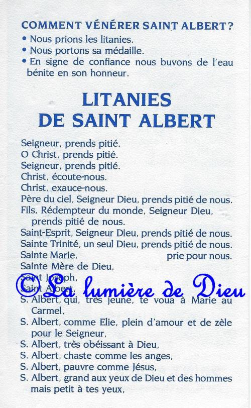 Saint Albert de Sicile pour la guérison des maladies