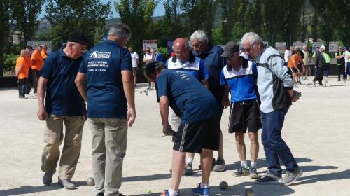 Quelques Villeneuvoie et Lavilledieu au fédéral quadrettes vérérans à Valvigneres 