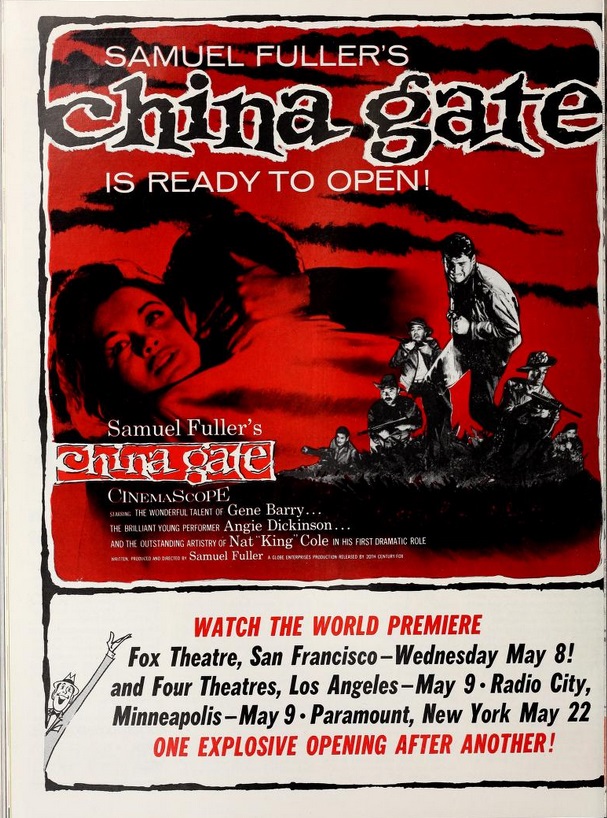 CHINA GATE BOX OFFICE USA 1957
