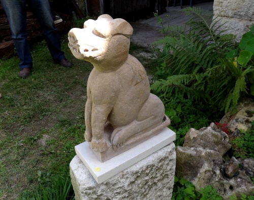 Exposition de sculptures, "Pierres lumineuses" chez Fabien Ansault à Chamesson