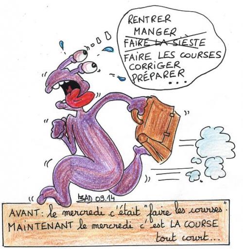 Le mercredi : avant/après