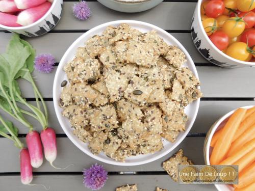 Crackers aux graines & emmental 