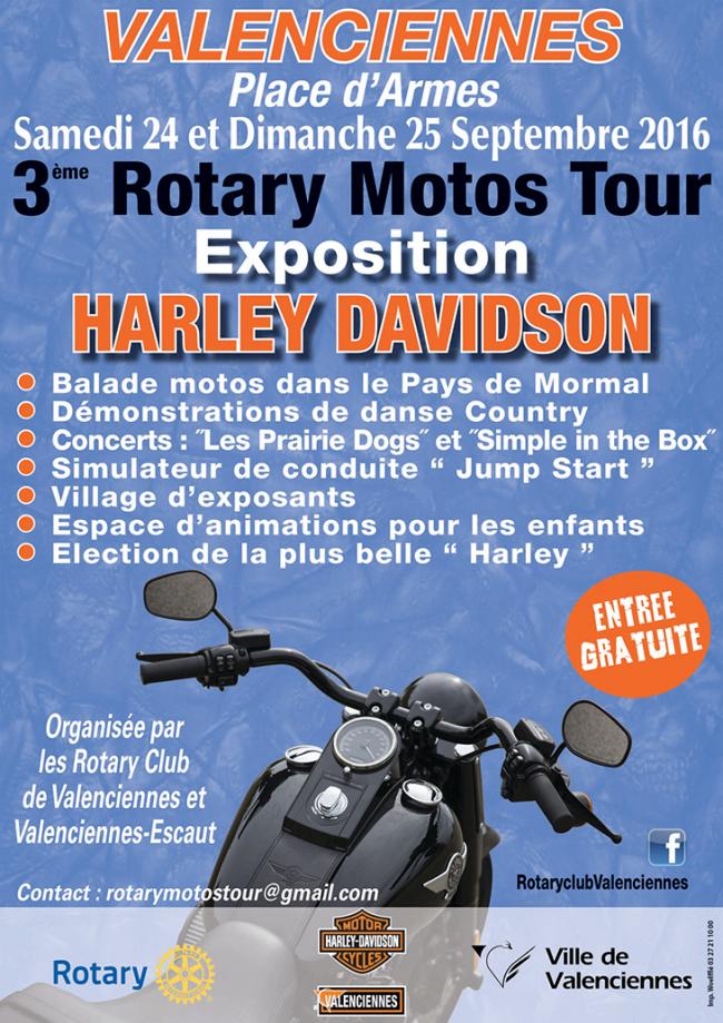 Rotary Motos Tour, à Valenciennes
