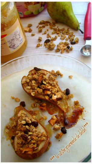 POIRES CRUNCHY AU MUESLI