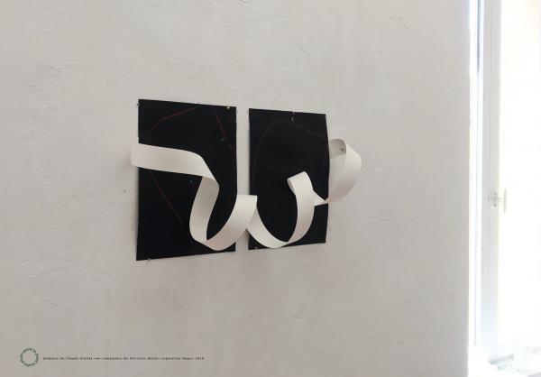 PEINTURE de Claude Viallat BAGES 2018 hommage Pierrette Bloch