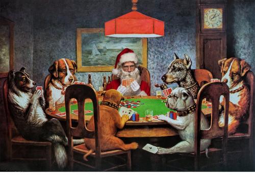 Le Père Noël entre dans l'art
