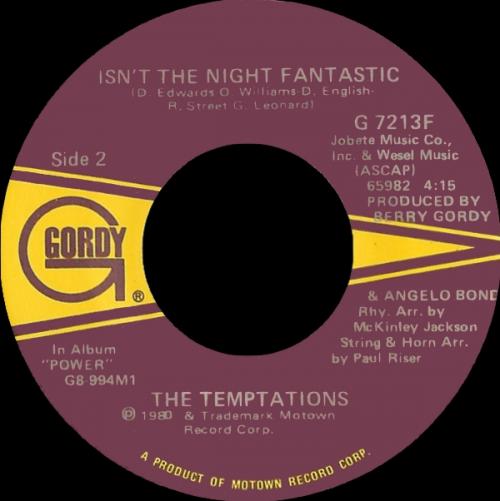The Temptations : Album " The Temptations " Gordy Records G8-1006 M1 [ US ] le 07 Aout 1981
