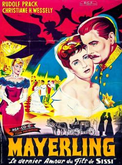 MAYERLING BOX OFFICE FRANCE 1958 AFFICHE DE CONSTANTIN BELINSKY
