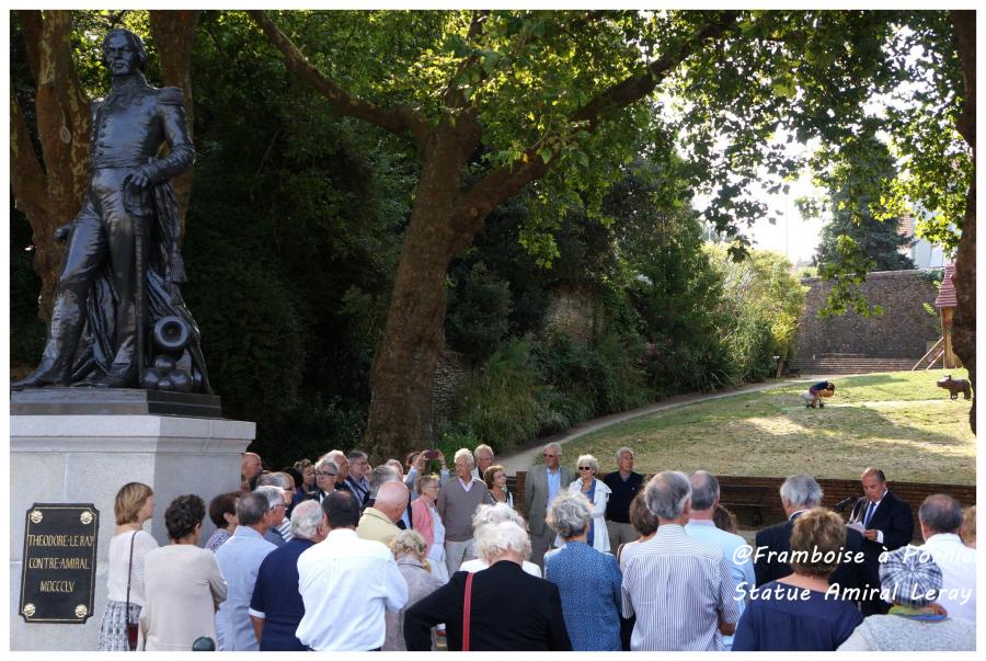Pornic, inauguration de la Statue du Contre-Amiral LE RAY