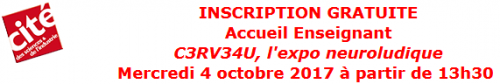 Invitation enseignant Cité des Sciences 2017