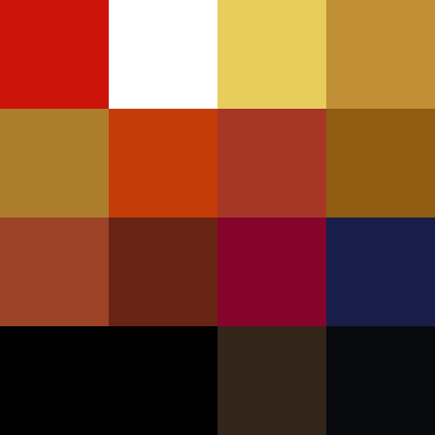 Le Radeau de La Méduse - Les 16 couleurs de la palette de Géricault