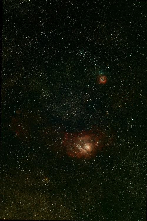 2012-07-26 : Nébuleuses de la Lagune et Trifide M8 et M20