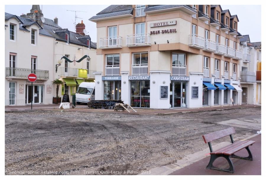 Travaux sur le Quai Leray à Pornic suite 1