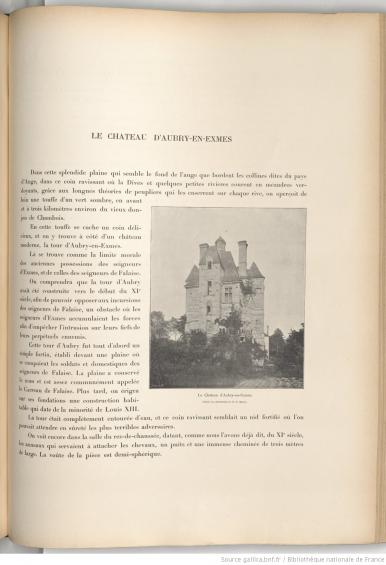 LES REMPARTS D'AUBRY-EN-EXMES (Orne)