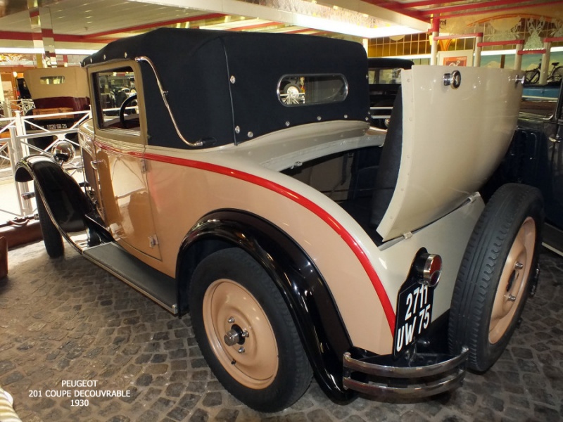 PEUGEOT CABRIOLETS ET DECOUVRABLES 1930-1983
