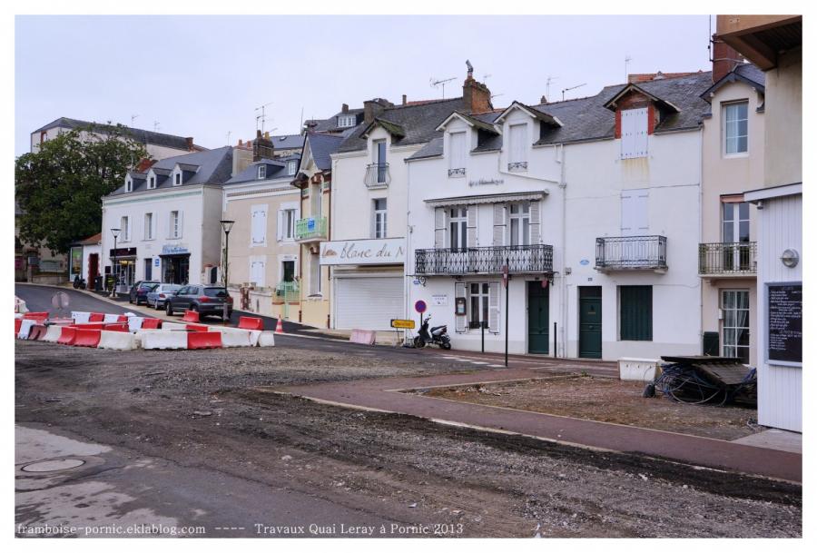 Travaux sur le Quai Leray à Pornic suite 1