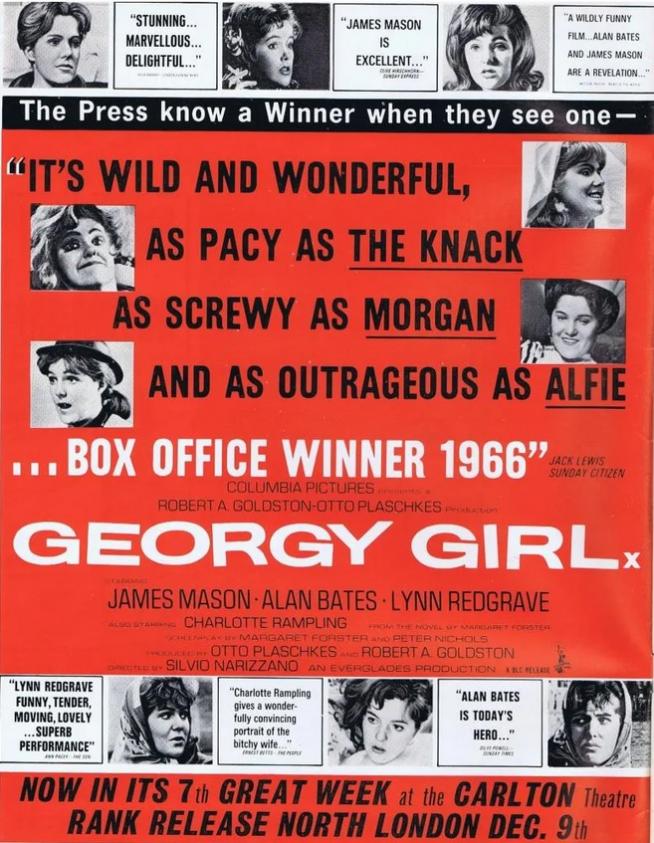 GEORGY GIRL BOX OFFICE USA 1966