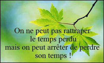 Le temps qui passe