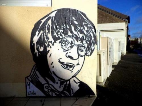 le street art rend hommage aux dessinateurs
