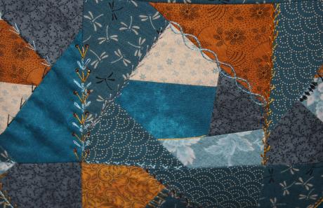 Patchwork / Sac cabas façon "Crazy"