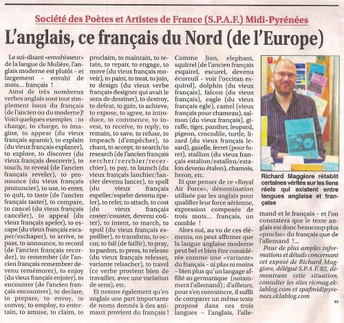 L'ANGLAIS, CE FRANÇAIS...