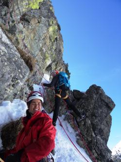 Petit test avant une sortie en alpinisme hivernal
