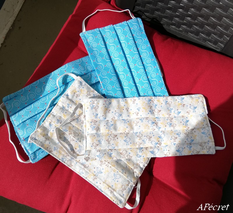 Masque en tissu, mon tuto