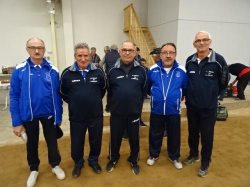 Résultats Concours Vétérans du 16 novembre 2017 au boulodrome