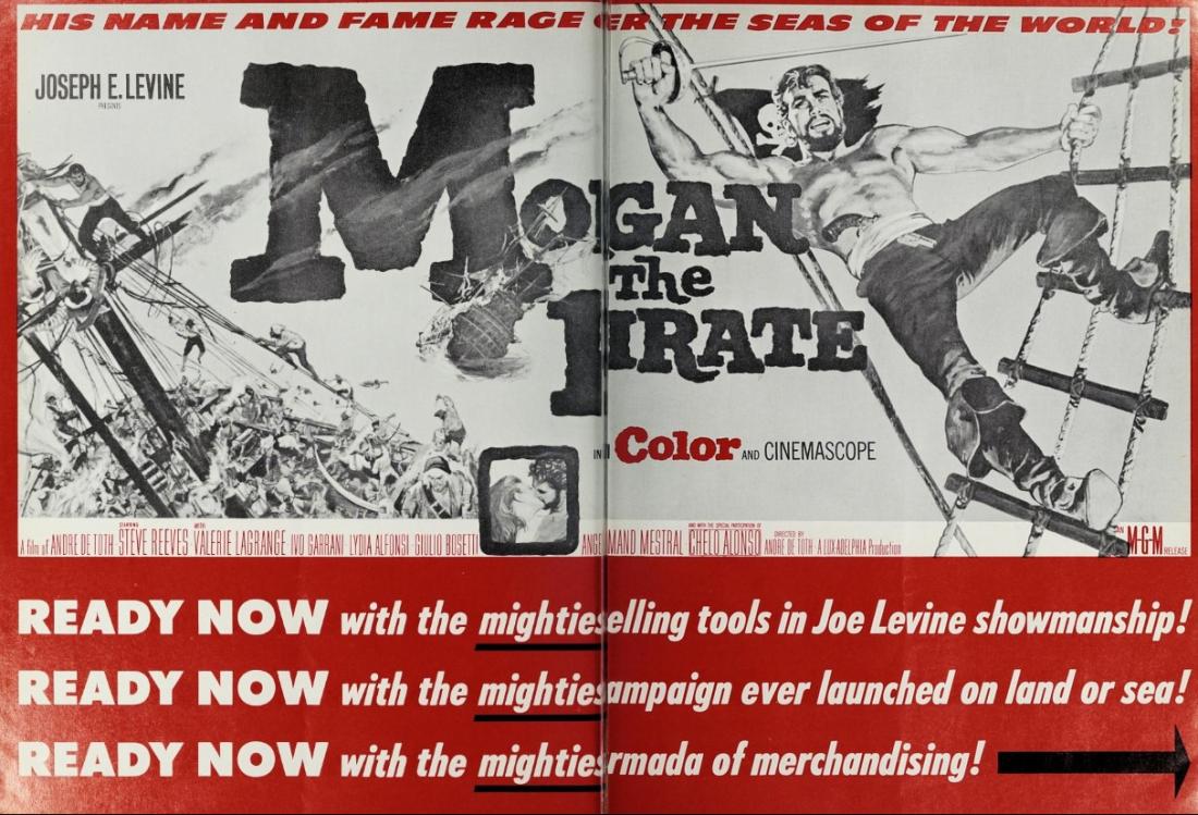 MORGAN THE PIRATE  BOX OFFICE USA 1961