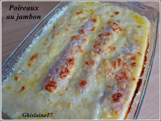 Poireaux jambon gratinés comté